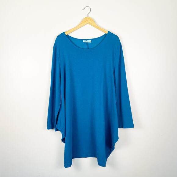 Bryn Walker Tunic Dress w/ Pockets Turquoise - Picture 1 of 6